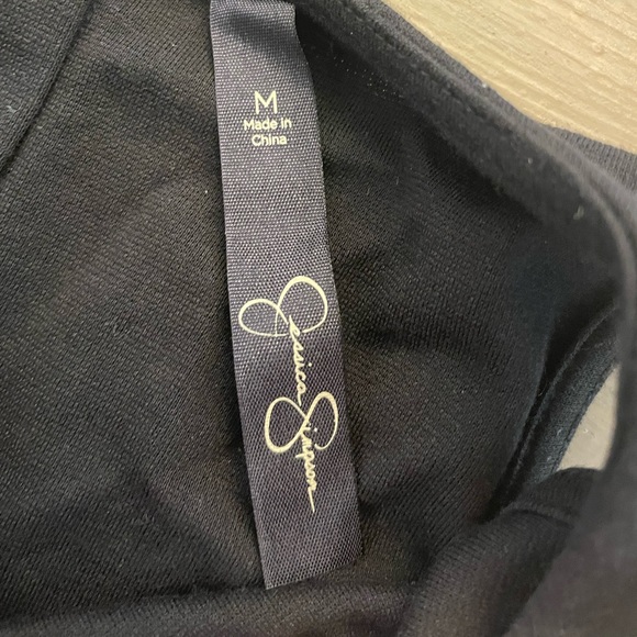 Jessica Simpson black/Animal print girls dress - Picture 3 of 3